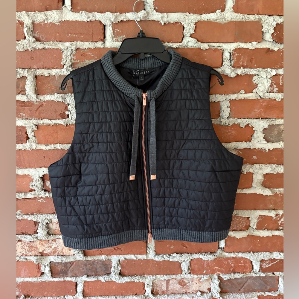 Athlete Primaloft Quiltwd Cropped Vest size L